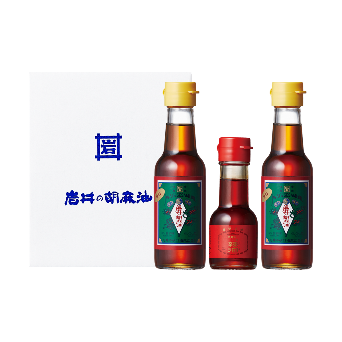 職人が造る圧搾製法胡麻油2本・辣油ギフトセット(T-4)