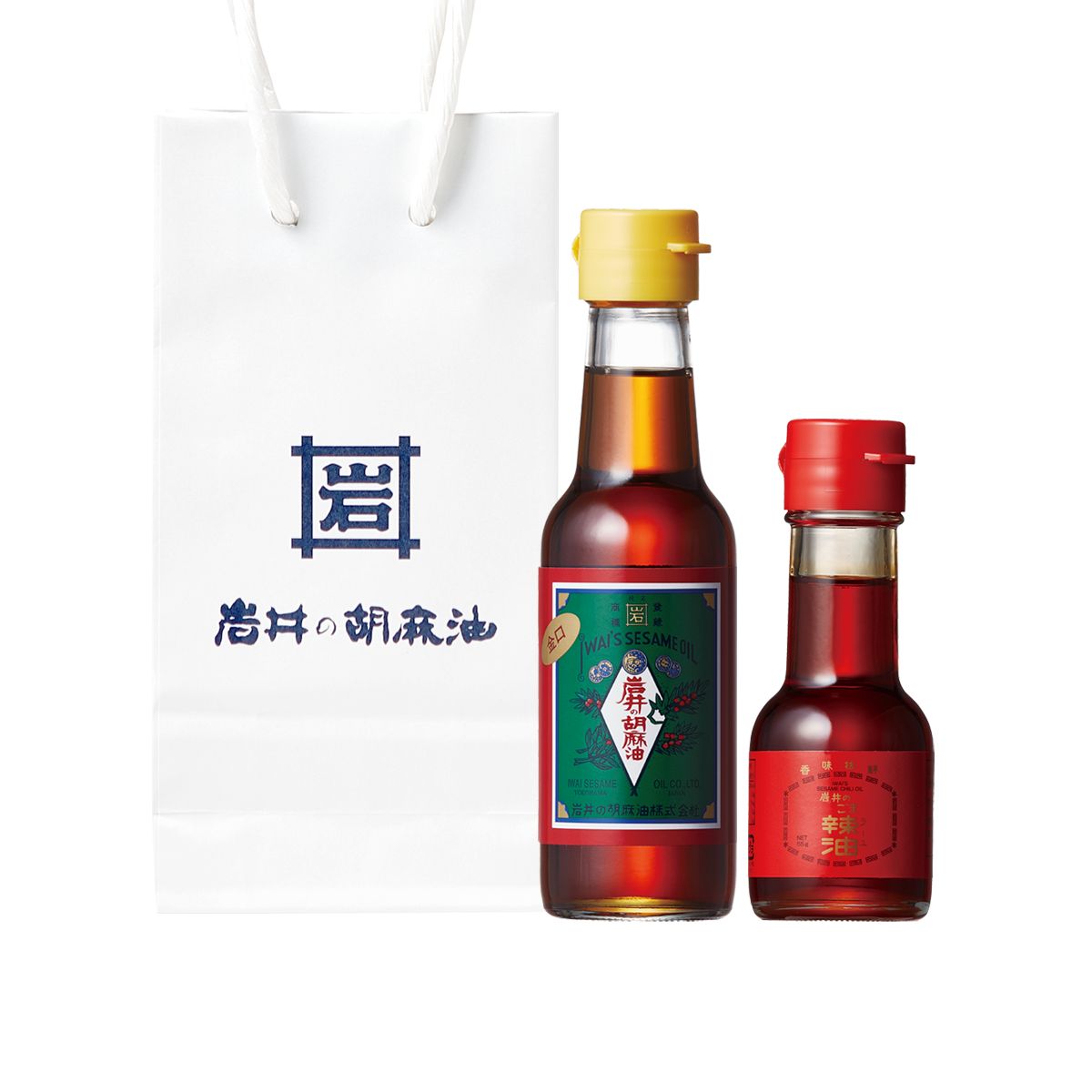 職人が造る圧搾製法胡麻油・辣油ギフト手提げセット (F-1)